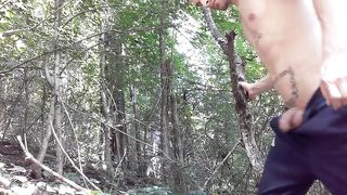 Long piss in the forest. Outdoor pissing KyleBern - SeeBussy.com