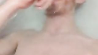 Skinny teen takes a bath and uses shampoo to wash himself Peter bony - SeeBussy.com