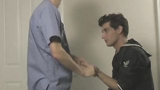 Young doctor sucks his patient long cock and rides him Gay Life Network - SeeBussy.com