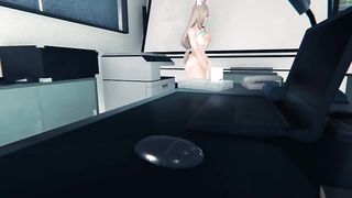 furry timekeeper masturbates at work in the office [3d hentai uncensored] YR Lesnik - SeeBussy.com