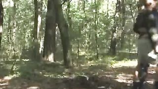 Anal sex in the woods