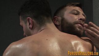Buff studs ass licked and cock sucked