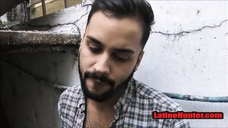 Bearded Latino takes hard cock for the cash - GotGayPorn