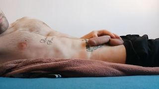 Playing with big balls and uncut cock KyleBern - SeeBussy.com
