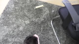 A horny Czech boy gets fucked in the office for money 