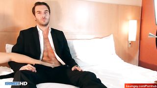 Handsome Dude's Dick Massage¡ (hetero Insurrer Seduced for Gay Porn)