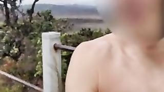 Hot twink's risky public wank totally naked at a hiking trail lookout¡ Kyle Lane - Free Gay Porn - Free Amateur Gay Porn