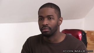 Str8 Ebony Hunk Cheats with Billy Santoro's Cock in Ass Icon Male - Free Amateur Gay Porn