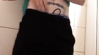 Quick piss at store restroom KyleBern - Gay Porno Video