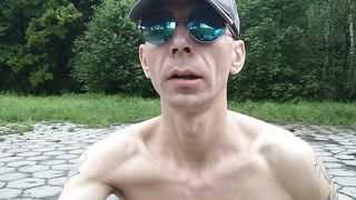 skinny outdoor masturbate skinnybodyman - Gay Porno Video
