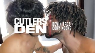 CUTLERSDEN DEVIN TREZ CORY KOONS INTERRACIAL BB RAW FUCK Cutlers Den - Gay Amateur Porno