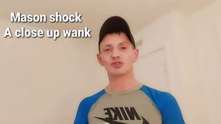 Hung Scottish Close up wanking   cumshot Mason Shock - Amateur Gay Porn - A Gay Porno Video