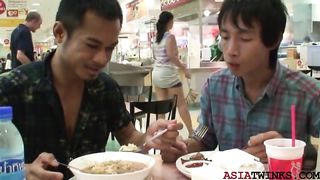 Twink Asian barebacked in missionary at date after bj Asia Boy - A Gay Porno Video
