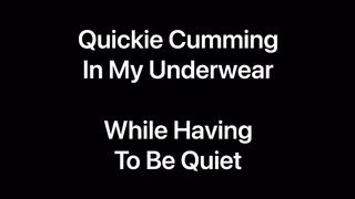 Quickie Cumming in my Underwear Jetsfan1983 - SeeBussy.com