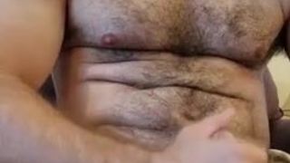 MULE BEAR FLEXING AND CUMS IN GLASS Iamthegame695 - Gay Porno Video 2
