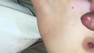 ARMPIT CUMSHOT that I Licked up off of my Wife