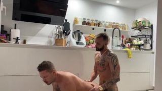 Sex and the Kitchen 1. a Muscular Stallion Fucked me in the Kitchen and Fed me with Cum Mars Barcelona - BussyHunter.com