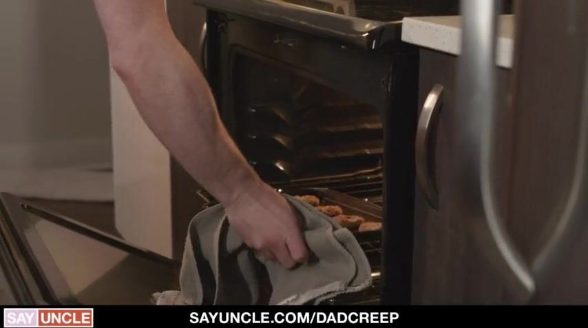 Dad Creep - Stepfather Shows Gay Stepson how to make Cookies and Eat Ass - SayUncle Dad Creep - BussyHunter.com