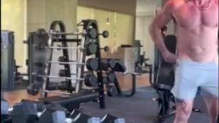 homemade gay porn - Daniel Montoya & Huge Ajax - Caught Fucking in the Gym 2