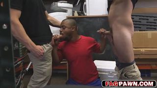 black dude sells himself and his ass to be used as a toy in a pawn shop 2