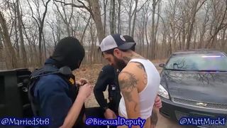 MarriedStr8 & Bisexual Deputy Arrest Matt Muck - BussyHunter.com (Gay Home Porn Videos)