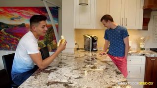 NEXTDOORTWINK little Stepbrother Caught Watching, Joins in - BussyHunter.com 2