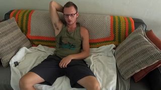 Daddies Boy Strips, Strokes Moans and uses Buttplug while Watching Porn russiegoodboy - BussyHunter.com 2