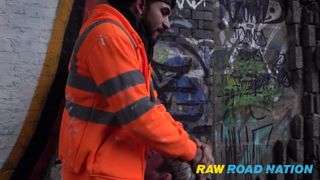 2 TRADIES - I GRAFFITI COCKNEY THUG GETS STOPPED IN HIS TRACKS.... Raw Road Nation - BussyHunter.com 2