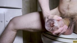 BIG CUMSHOT; Cum Explosion with Ropes of Cum - Fucking Sex Toy (4K - 60FPS) TheCumVow - BussyHunter.com 2
