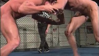 NAKED CAGE WRESTLERS- Muscle Athletes Win or Submit in the Cage Arena Sharp Men 3