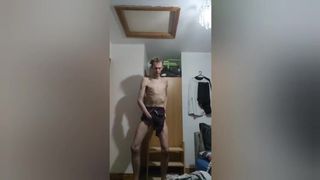Very skinny british teen shows off his incredible skinny body while inhaling air and changing panths Peter bony - Amateur Gay Porn 3