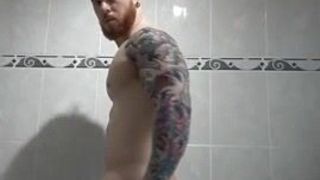 Showing off my muscular body in the shower Brother 1 Morgan Brothers morgan_brothers_ - Gay Fans BussyHunter.com
