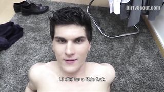 Gay Czech boy sucks cock in interview high definition
