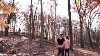 Hot and sexy gays have sex in the wood