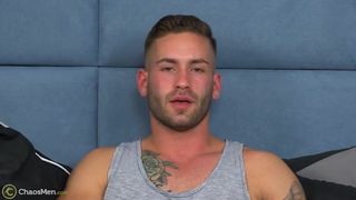 Chaos Men - straight muscle boy bronson strokes his dick