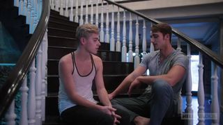 Helix Studios - guys start making out on the stairs and move to the bedroom (no 101716)