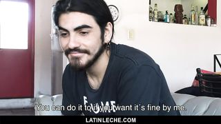 LatinLeche - Cute Latino Hipster gets A Sticky Cum Facial