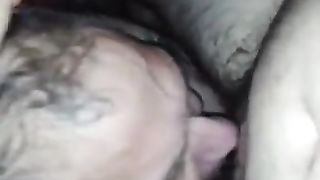 Older daddy sucking younger man's cock - 2 
