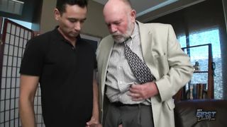 Mighty Fuck -70 Year old Handsome Daddy Flip Flopping with Young Lad 