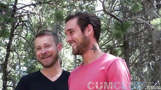 Do i still have cum on my face- - camping trip leads to cum eating  Aaron French