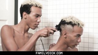FamilyDick - Hot Identical Twins Jerk Off Side By Side